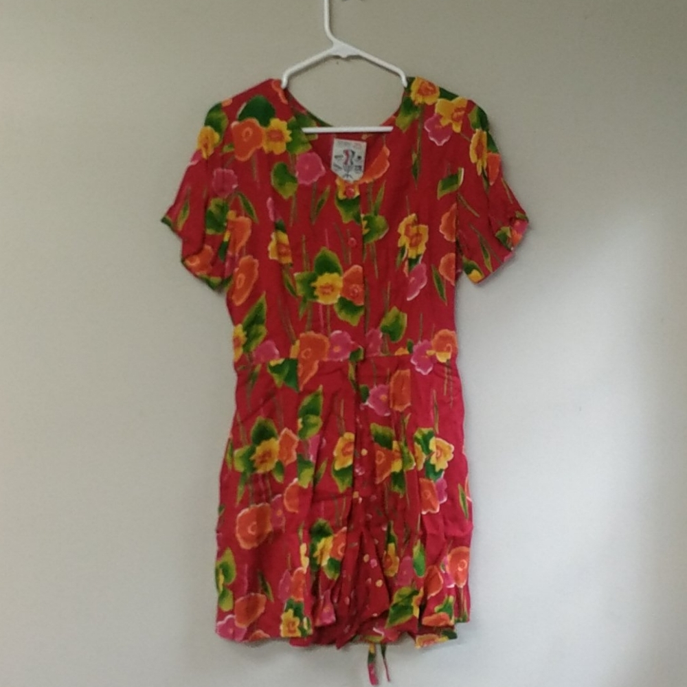 Studio 25 Red Summer Dress Romper